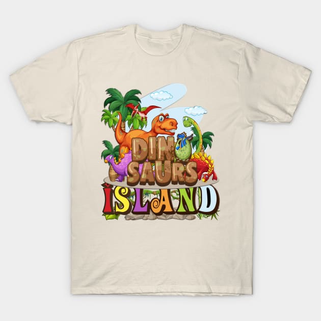 The Dinosaurs Island T-Shirt by black8elise